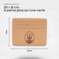Porte-carte bancaire Maserati Atelier Guillot : 10 × 8 cm, à peine plus qu'une carte
