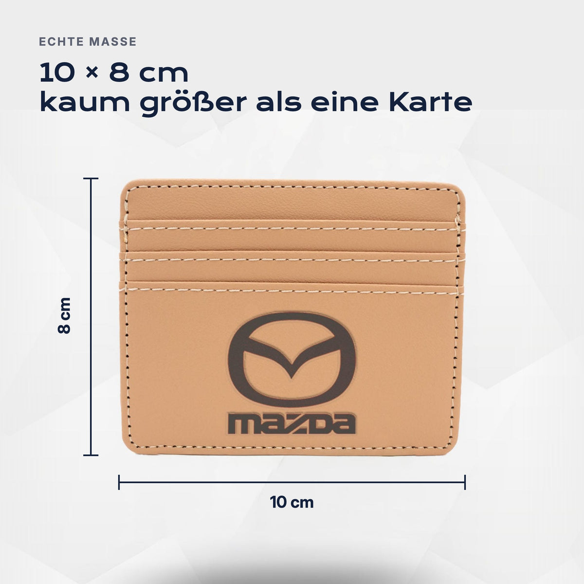 Kartenetui Mazda von Atelier Guillot: 10 × 8 cm, kaum größer als eine Karte