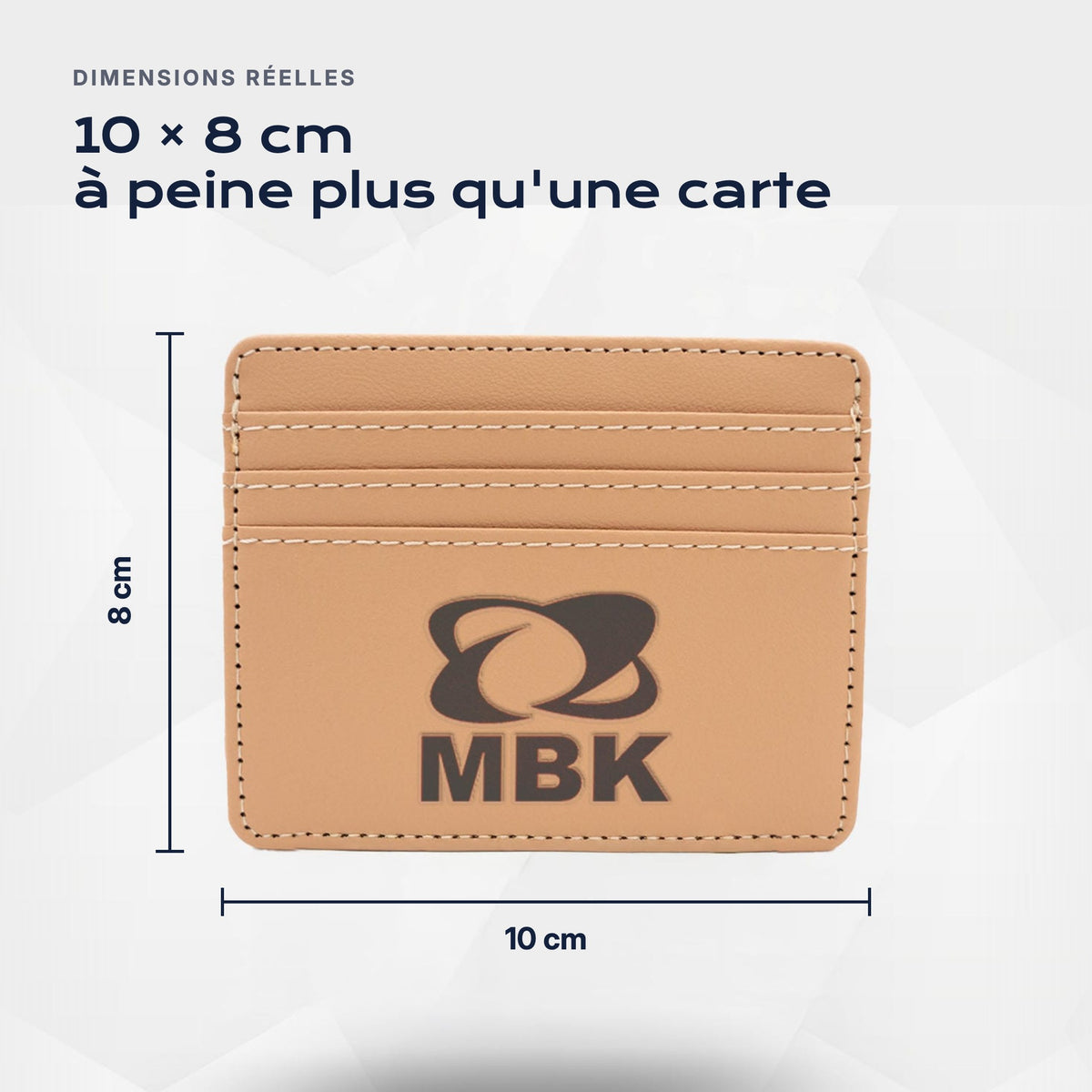 Porte-carte bancaire MBK Atelier Guillot : 10 × 8 cm, à peine plus qu'une carte