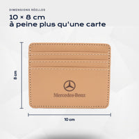 Porte-carte bancaire Mercedes-Benz Atelier Guillot : 10 × 8 cm, à peine plus qu'une carte