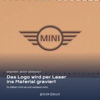 Logo Mini, per Laser in Kunstleder graviert