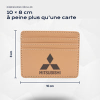 Porte-carte bancaire Mitsubishi Atelier Guillot : 10 × 8 cm, à peine plus qu'une carte