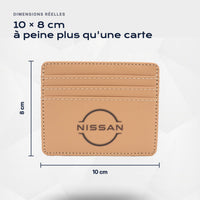 Porte-carte bancaire Nissan Atelier Guillot : 10 × 8 cm, à peine plus qu'une carte