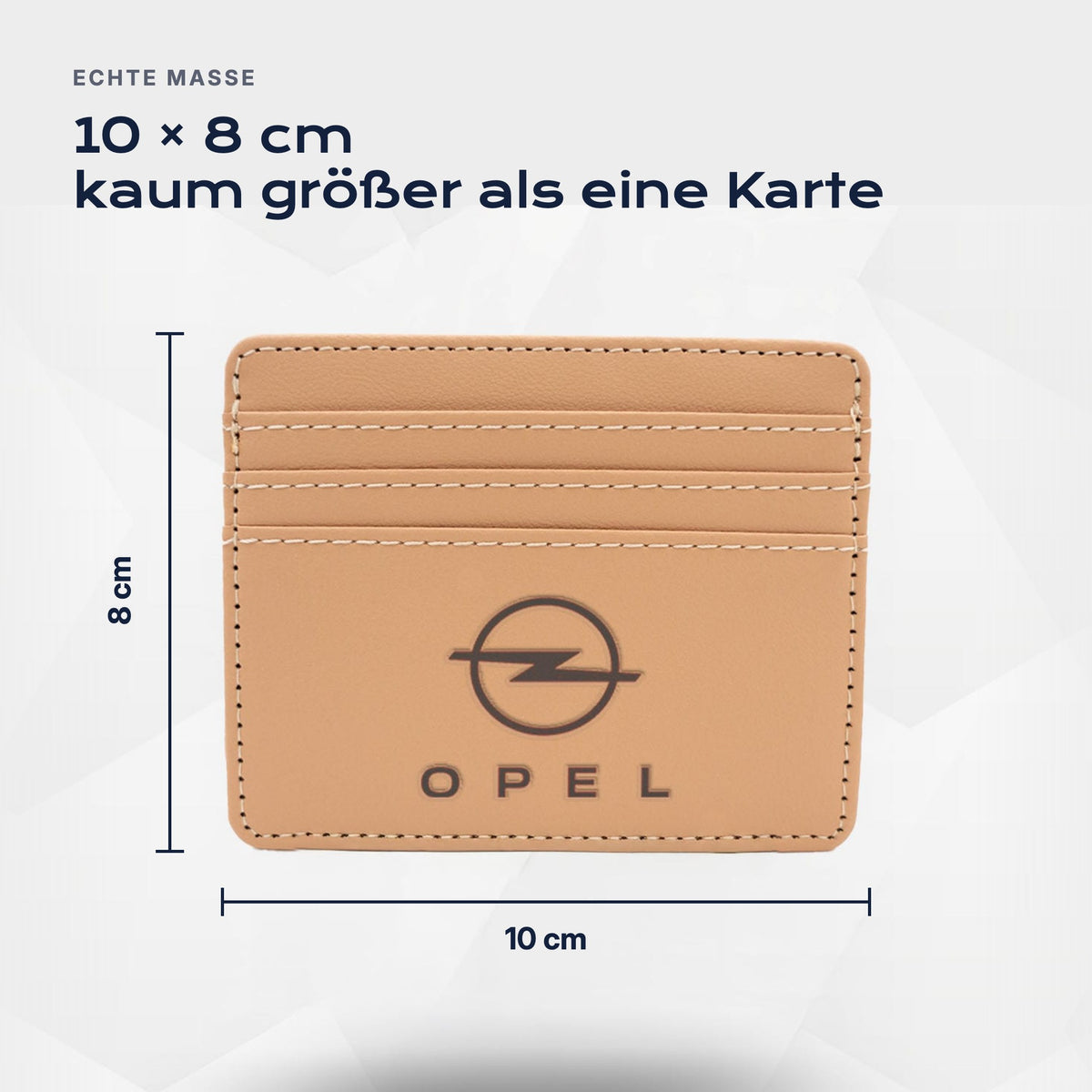 Kartenetui Opel von Atelier Guillot: 10 × 8 cm, kaum größer als eine Karte