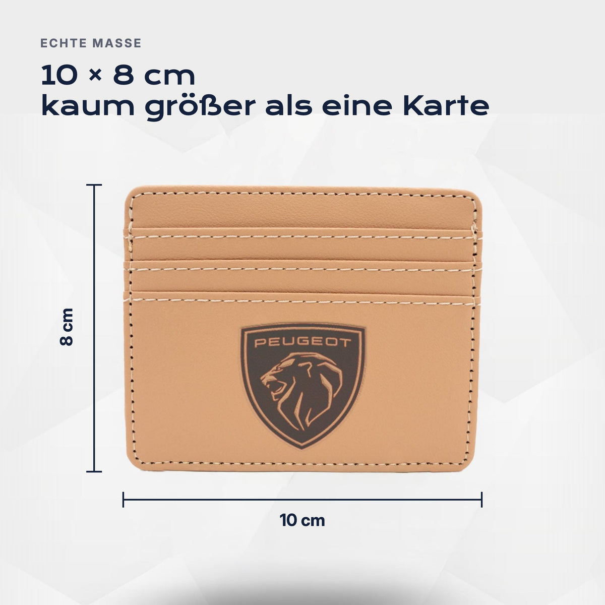 Kartenetui Peugeot von Atelier Guillot: 10 × 8 cm, kaum größer als eine Karte