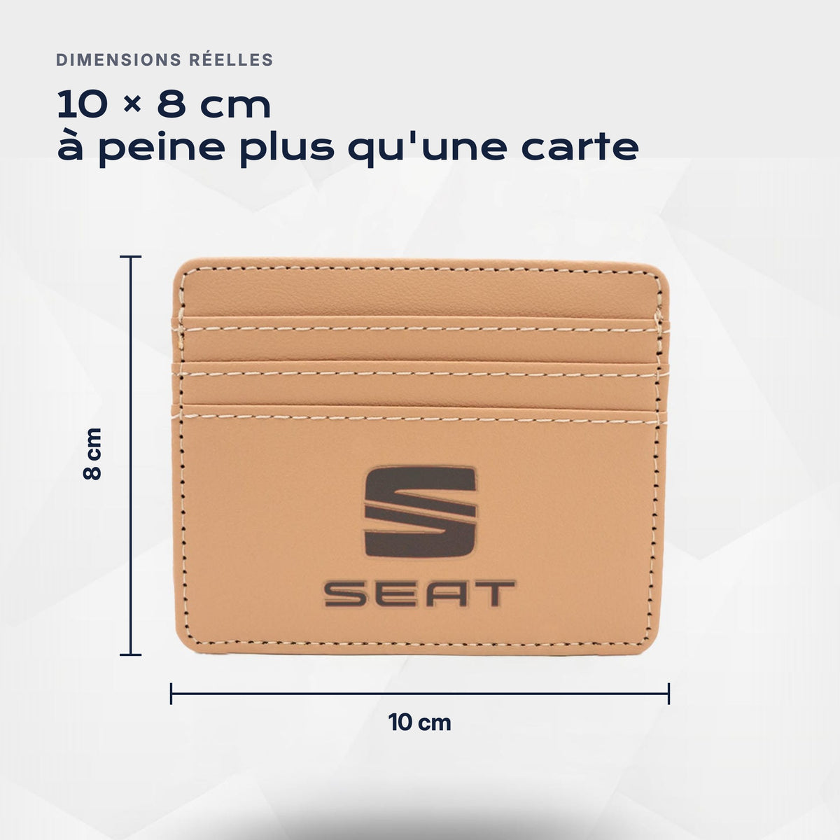 Porte-carte bancaire SEAT Atelier Guillot : 10 × 8 cm, à peine plus qu'une carte