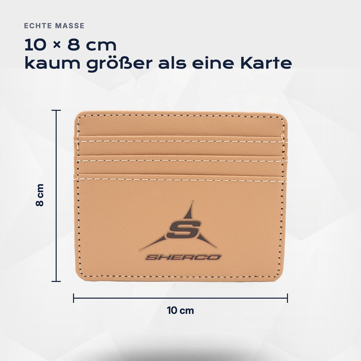 Kartenetui Sherco von Atelier Guillot: 10 × 8 cm, kaum größer als eine Karte