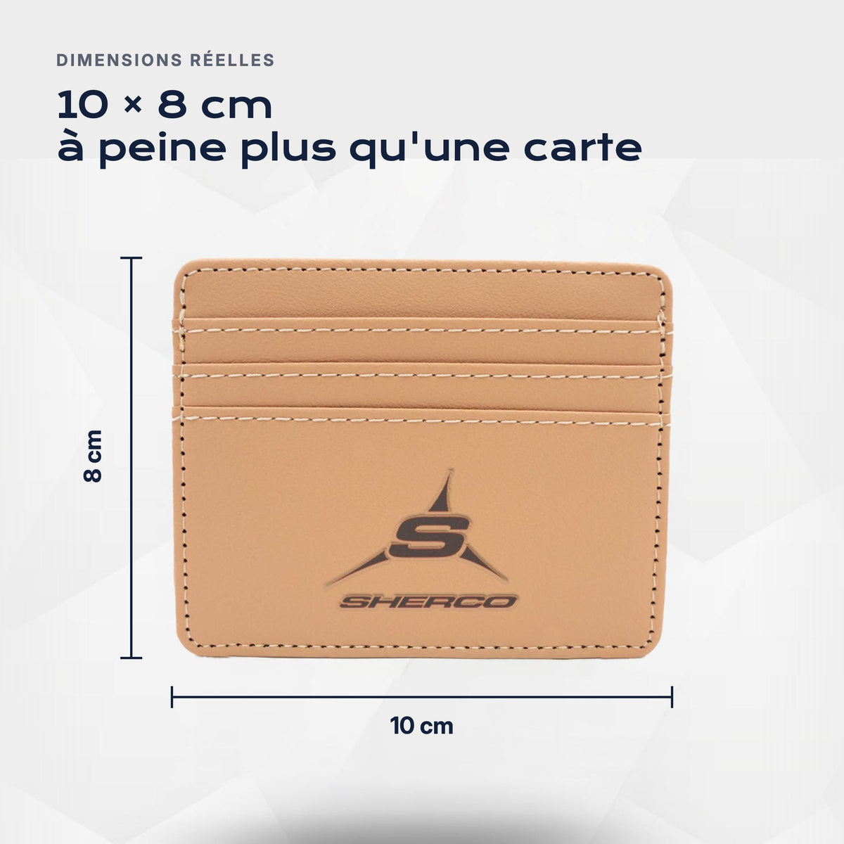 Porte-carte bancaire Sherco Atelier Guillot : 10 × 8 cm, à peine plus qu'une carte