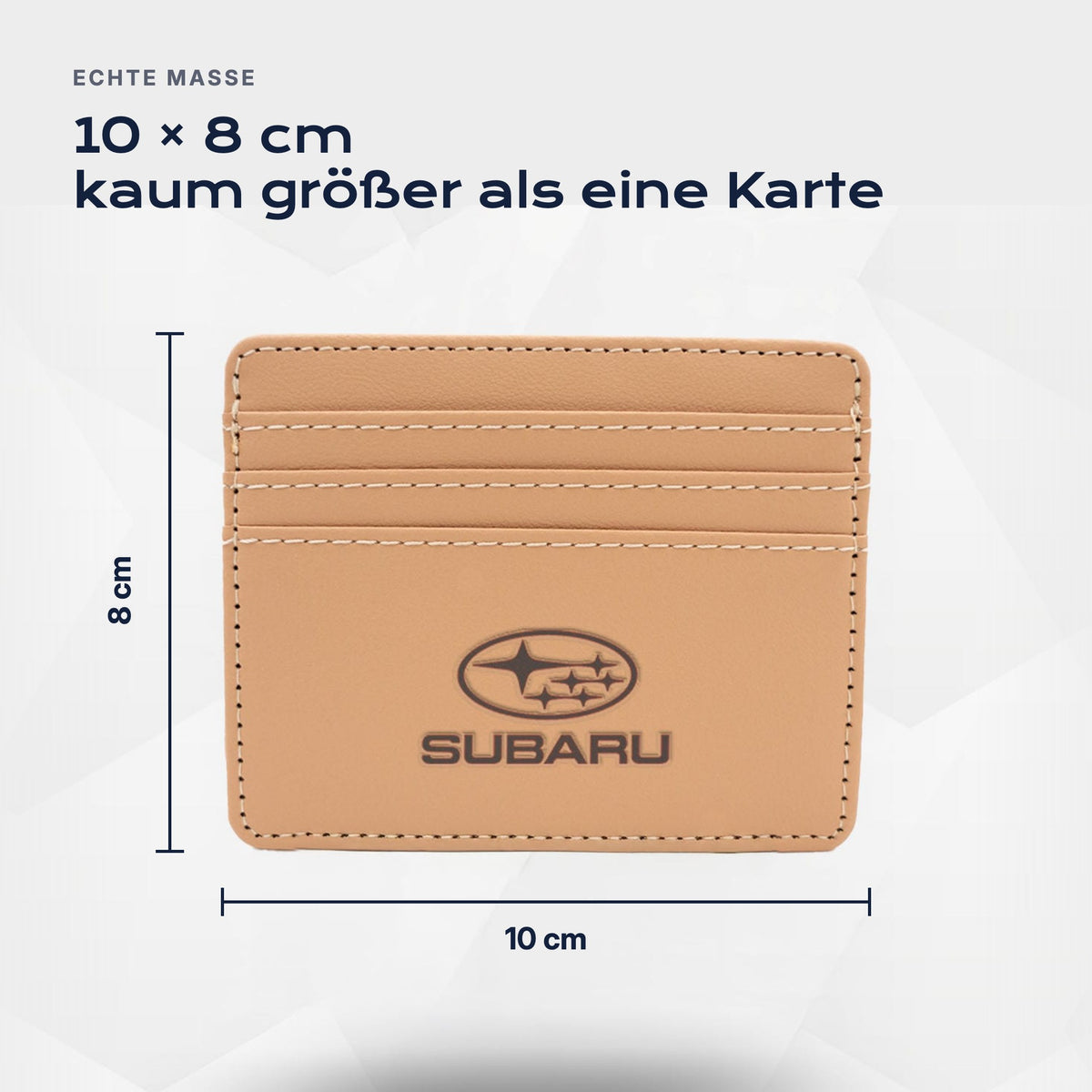 Kartenetui Subaru von Atelier Guillot: 10 × 8 cm, kaum größer als eine Karte