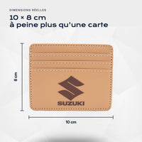 Porte-carte bancaire Suzuki Atelier Guillot : 10 × 8 cm, à peine plus qu'une carte