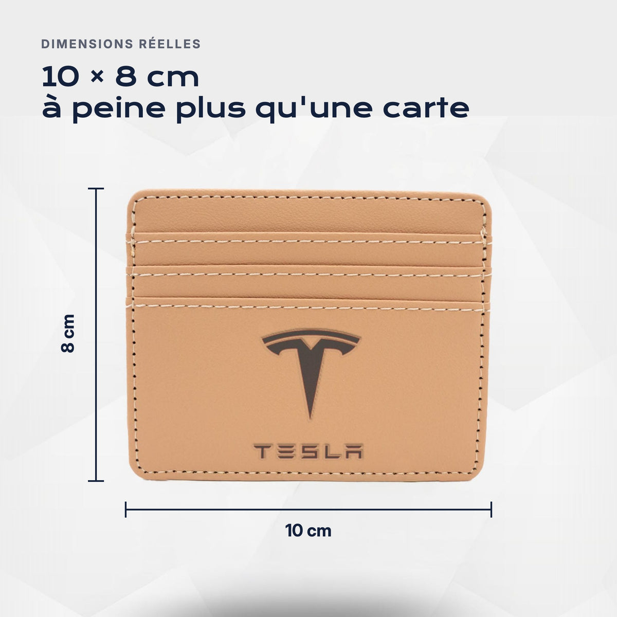 Porte-carte bancaire Tesla Atelier Guillot : 10 × 8 cm, à peine plus qu'une carte