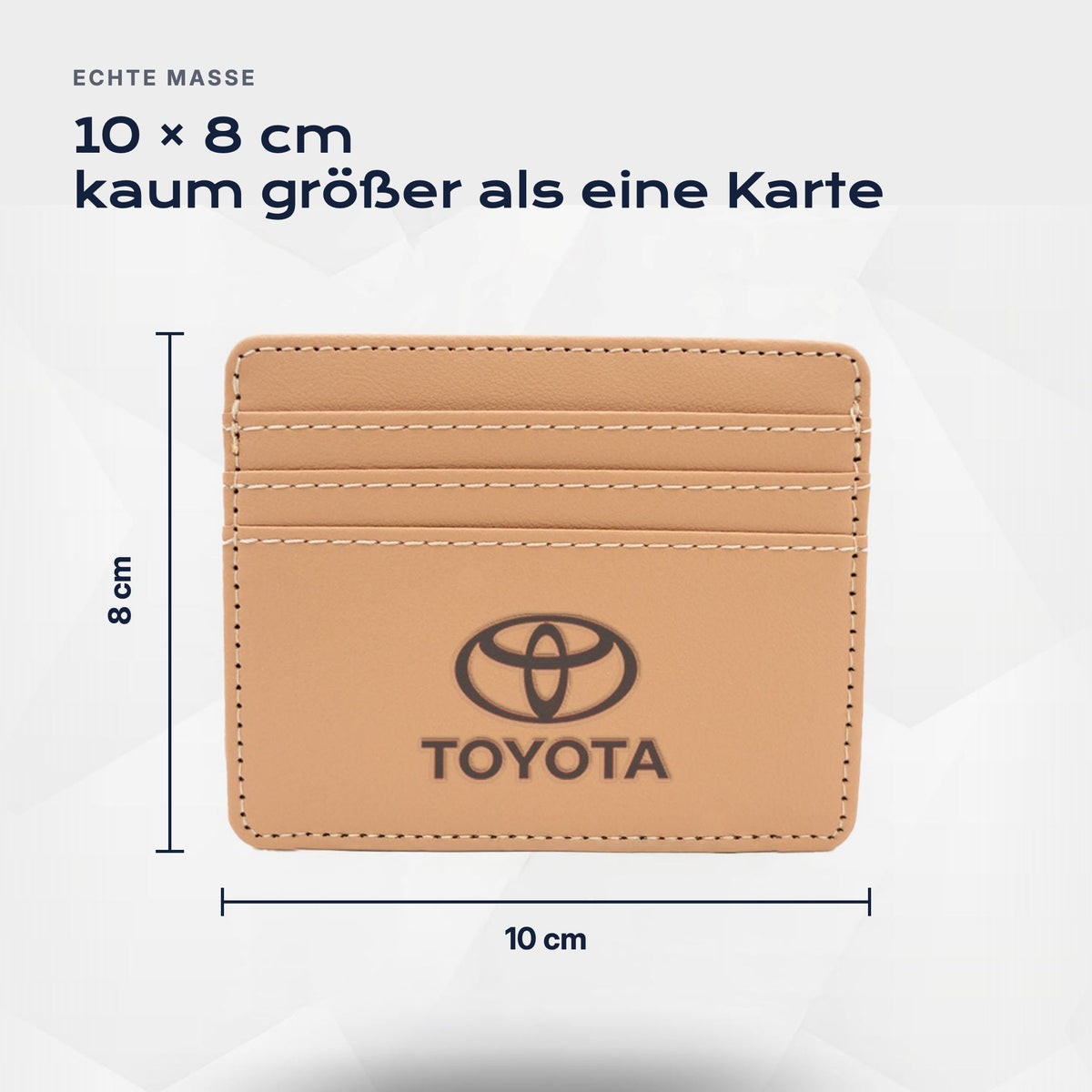 Kartenetui Toyota von Atelier Guillot: 10 × 8 cm, kaum größer als eine Karte
