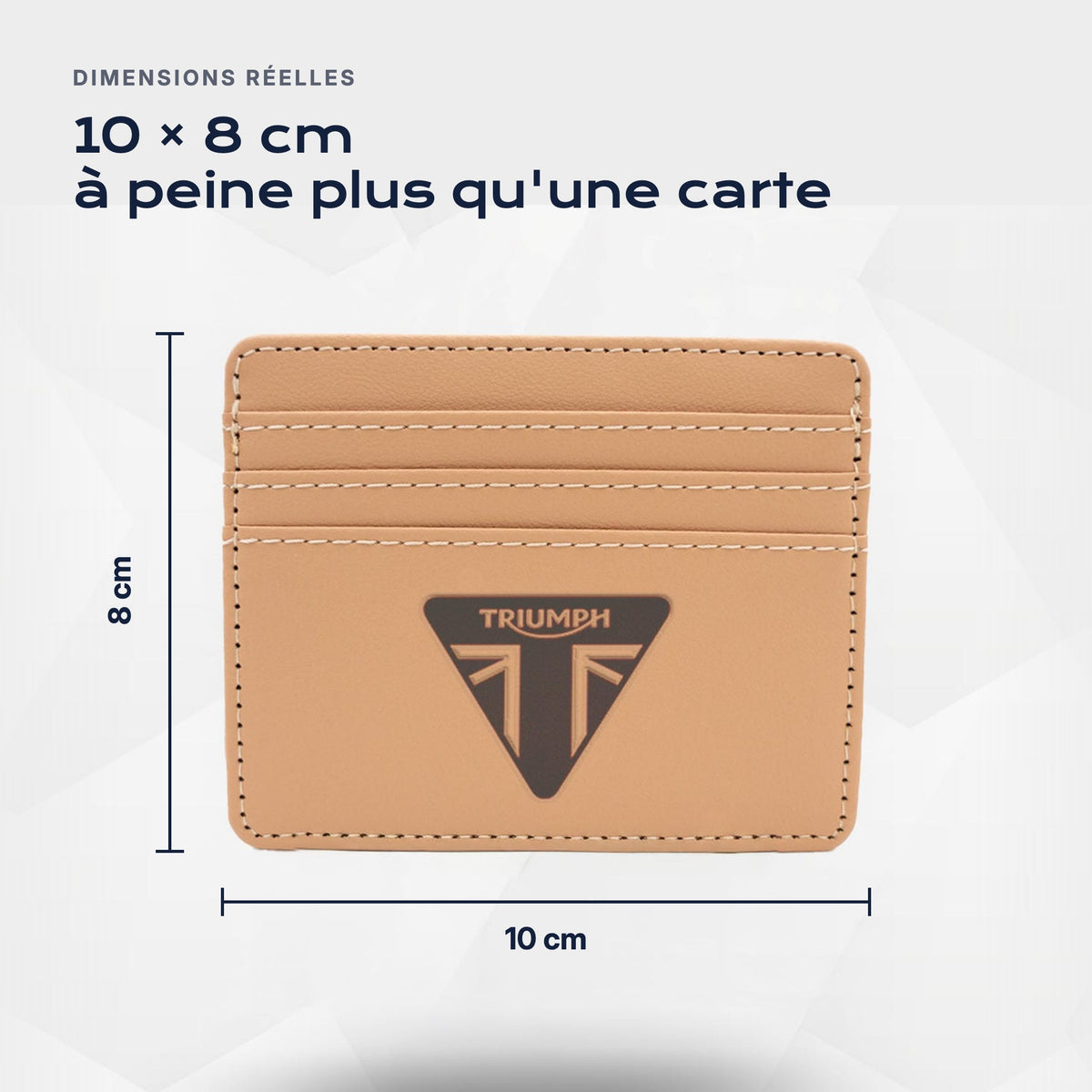 Porte-carte bancaire Triumph Atelier Guillot : 10 × 8 cm, à peine plus qu'une carte