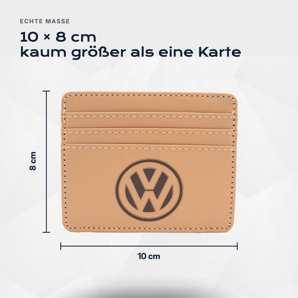 Kartenetui Volkswagen von Atelier Guillot: 10 × 8 cm, kaum größer als eine Karte