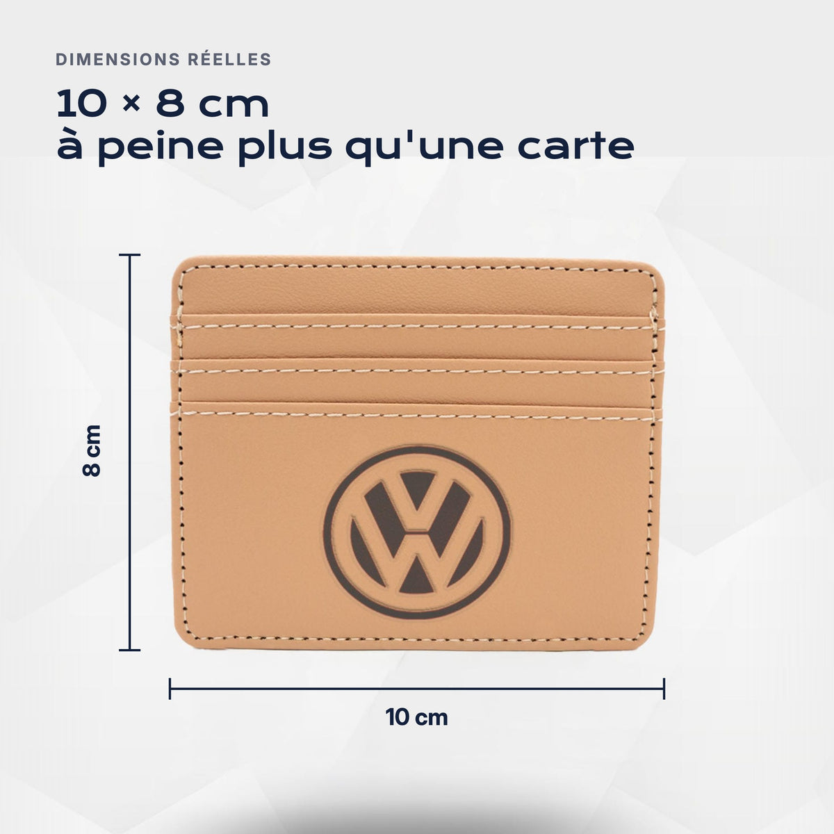 Porte-carte bancaire Volkswagen Atelier Guillot : 10 × 8 cm, à peine plus qu'une carte