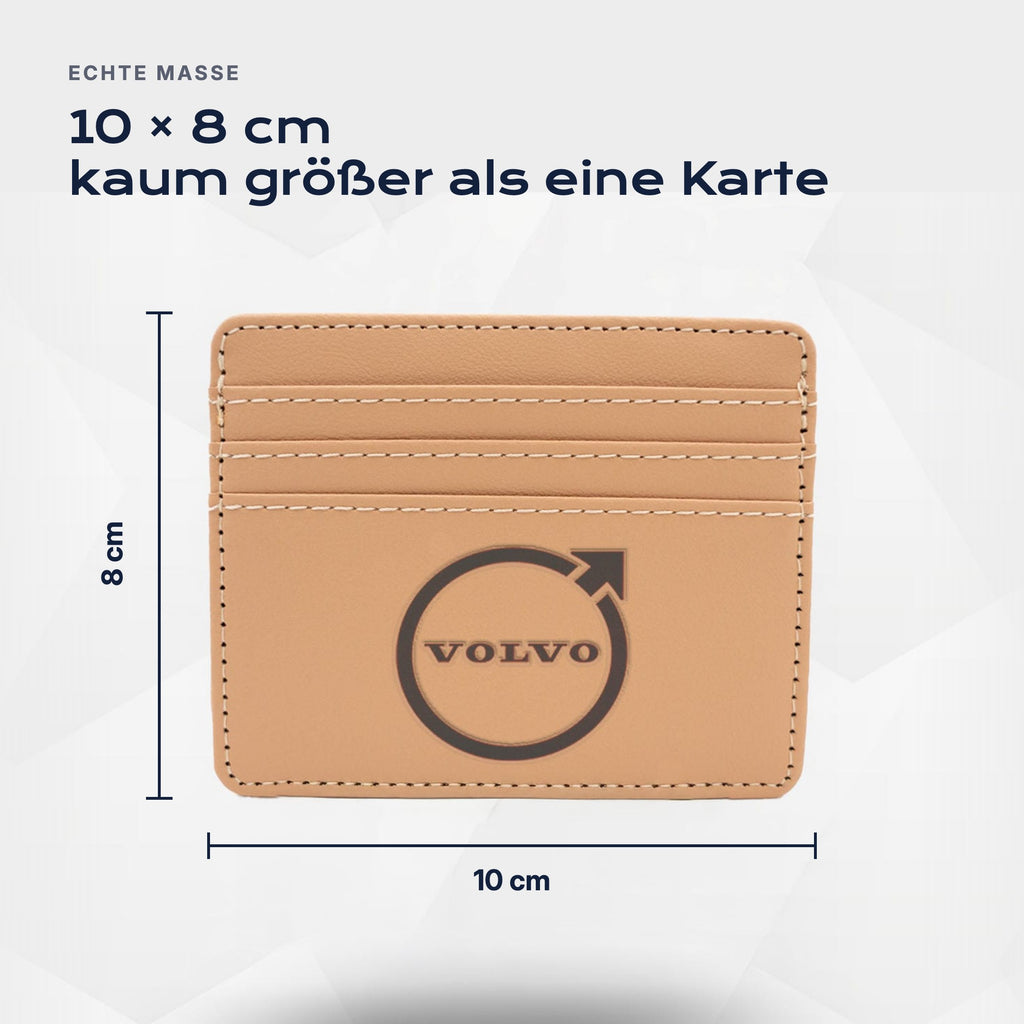 Kartenetui Volvo von Atelier Guillot: 10 × 8 cm, kaum größer als eine Karte
