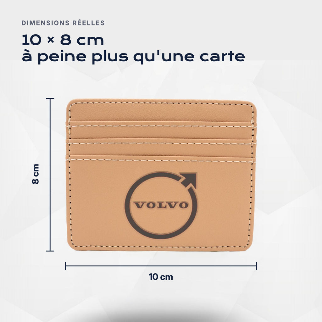Porte-carte bancaire Volvo Atelier Guillot : 10 × 8 cm, à peine plus qu'une carte