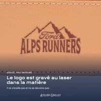 Logo X Ford Alps Runners gravé au laser dans le simili cuir
