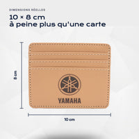 Porte-carte bancaire Yamaha Atelier Guillot : 10 × 8 cm, à peine plus qu'une carte
