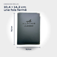 Porte-carte grise Alpine A290 Atelier Guillot : 10,4 × 14,2 cm une fois fermé