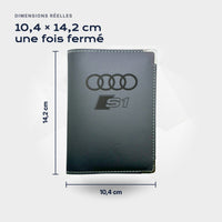 Porte-carte grise Audi S1 Atelier Guillot : 10,4 × 14,2 cm une fois fermé