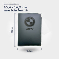 Porte-carte grise BMW Z4 Atelier Guillot : 10,4 × 14,2 cm une fois fermé