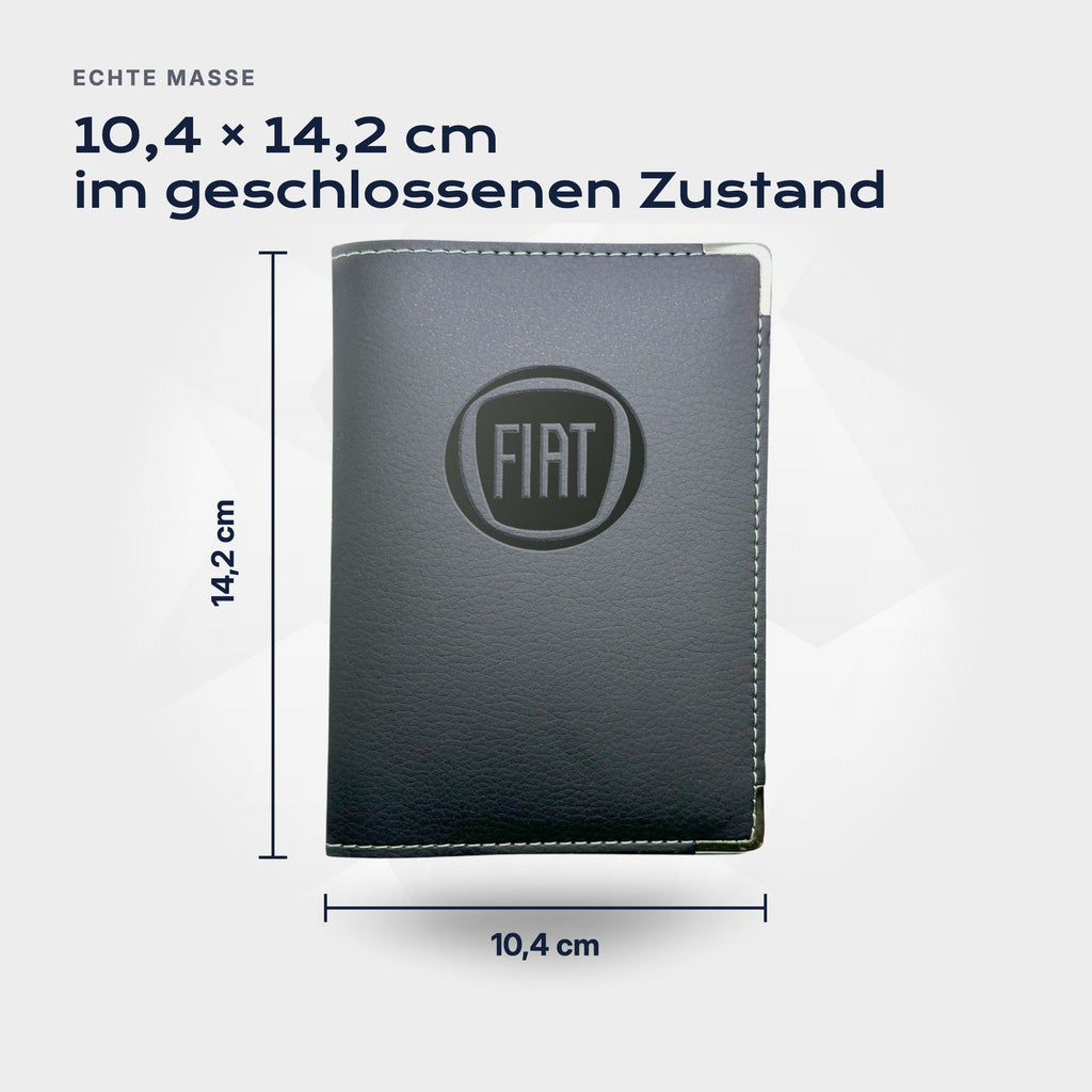 Fahrzeugscheinhülle Fiat von Atelier Guillot: 10,4 × 14,2 cm im geschlossenen Zustand