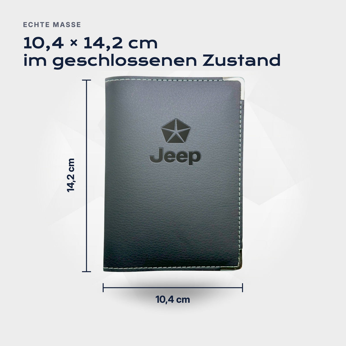 Fahrzeugscheinhülle Jeep von Atelier Guillot: 10,4 × 14,2 cm im geschlossenen Zustand