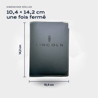 Porte-carte grise Lincoln Atelier Guillot : 10,4 × 14,2 cm une fois fermé