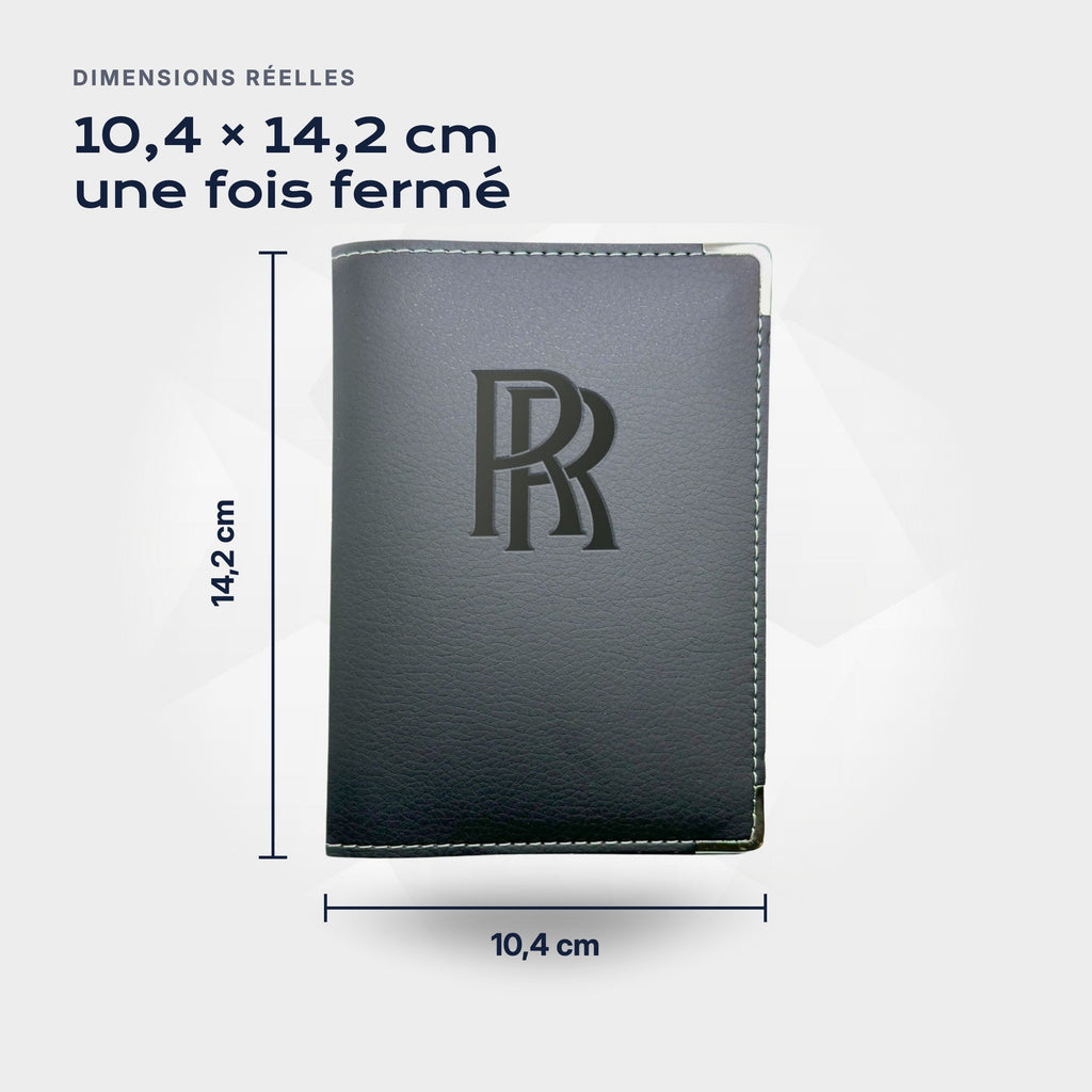 Porte-carte grise Rolls-Royce Atelier Guillot : 10,4 × 14,2 cm une fois fermé