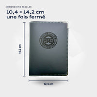 Porte-carte grise Royal Enfield Atelier Guillot : 10,4 × 14,2 cm une fois fermé