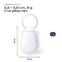 Porte-clés Atelier Guillot : 5,5 × 3,8 cm, 8 g