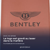 Logo BENTLEY gravé au laser dans le simili cuir