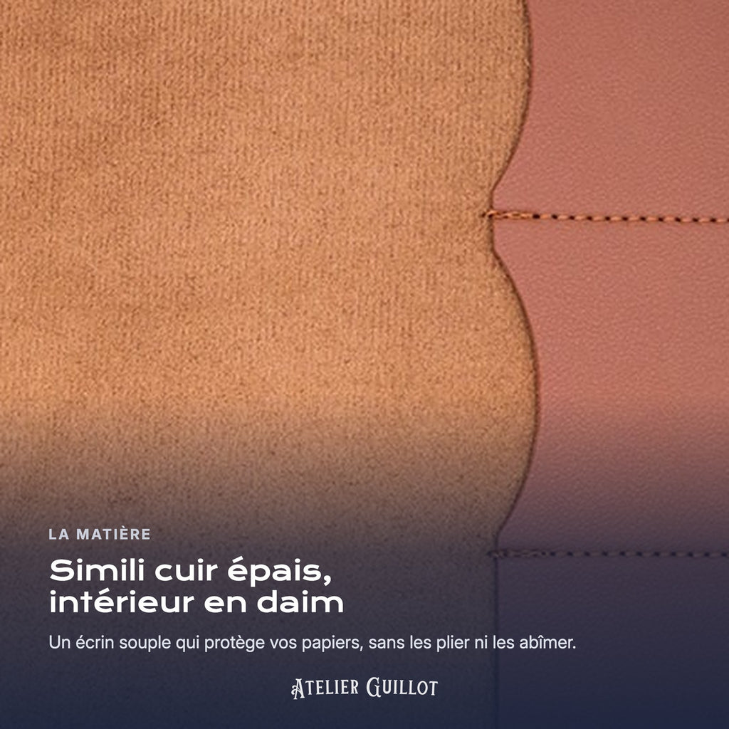 Simili cuir épais et intérieur en daim