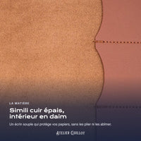 Simili cuir épais et intérieur en daim