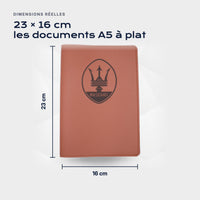 Porte-documents MASERATI Atelier Guillot : 23 × 16 cm, les documents A5 à plat