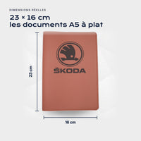 Porte-documents SKODA Atelier Guillot : 23 × 16 cm, les documents A5 à plat
