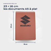 Porte-documents SUZUKI Atelier Guillot : 23 × 16 cm, les documents A5 à plat