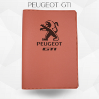 porte-document peugeot gti de couleur marron