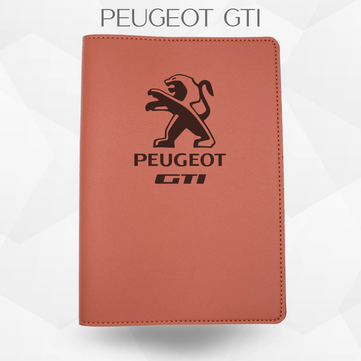 porte-document peugeot gti de couleur marron