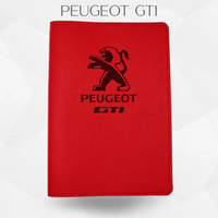 porte-document peugeot gti de couleur rouge