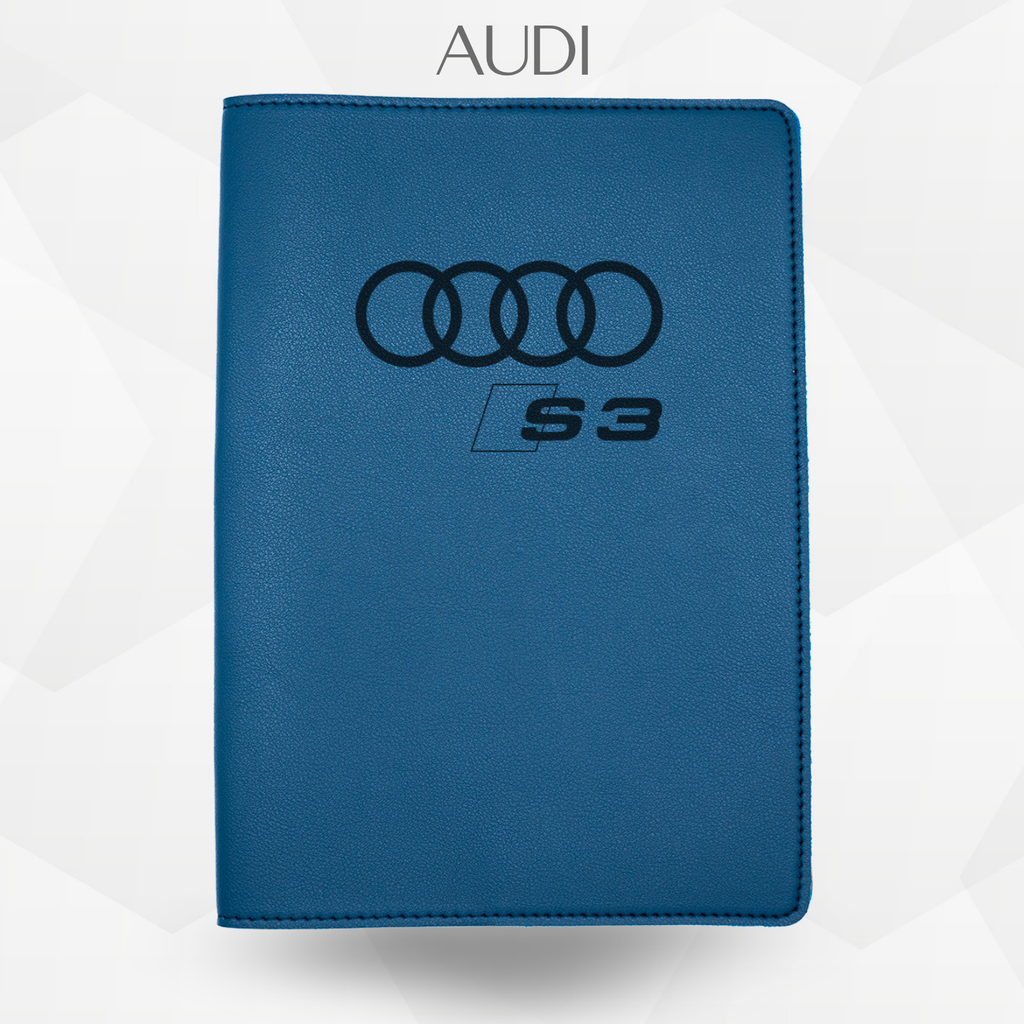 Portadocumenti auto Audi S3 colore blu
