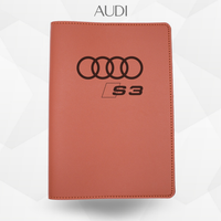 Portadocumenti auto Audi S3 colore marrone