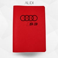 Portadocumenti auto Audi S3 colore rosso