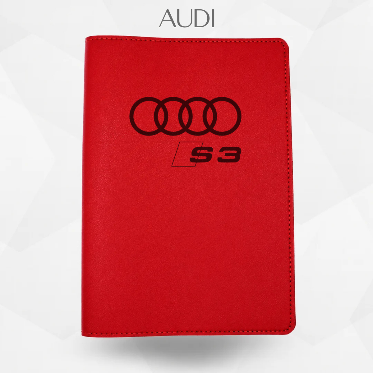 Portadocumenti auto Audi S3 colore rosso