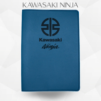 porte document Kawasaki Ninja de couleur bleu