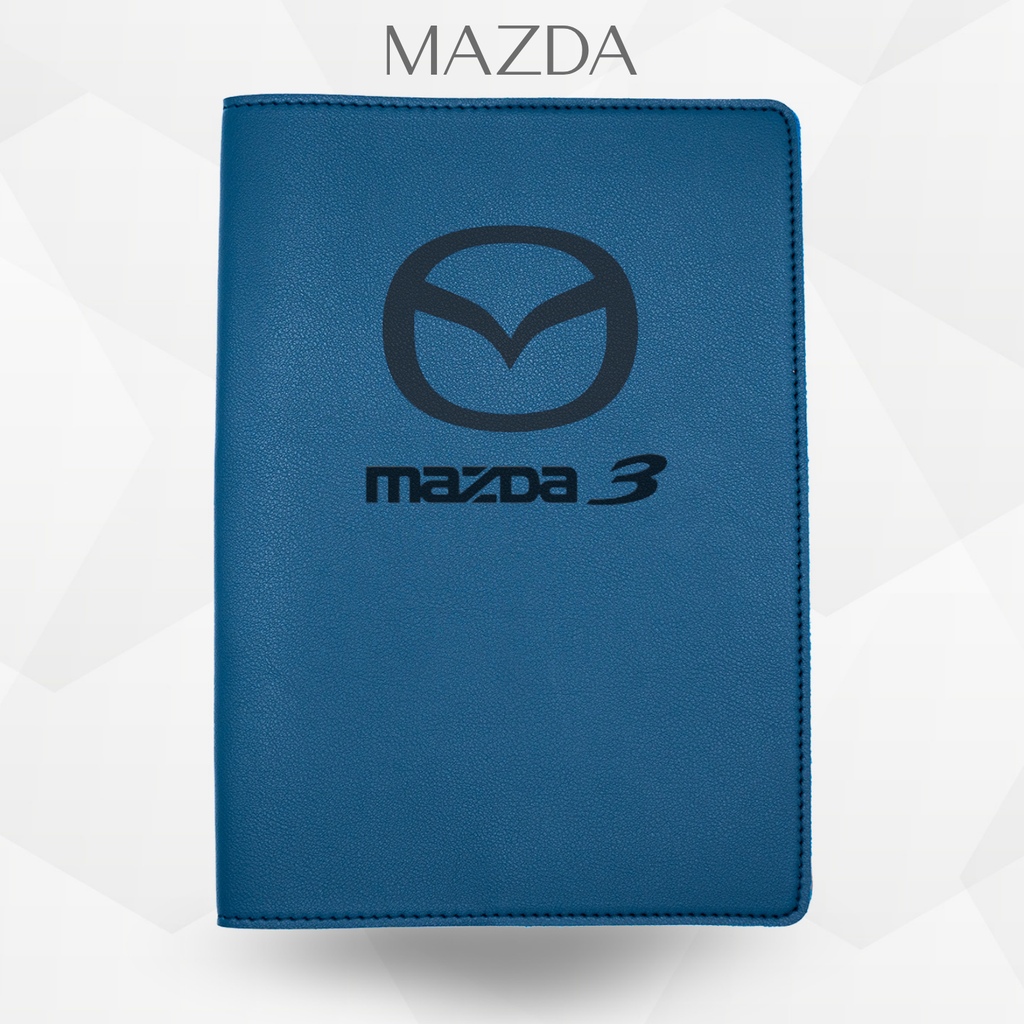 porte document mazda de couleur bleu
