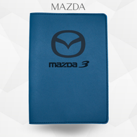 porte document mazda de couleur bleu