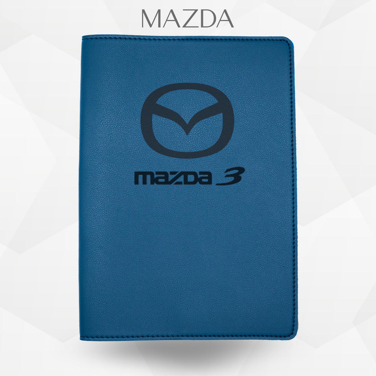 porte document mazda de couleur bleu