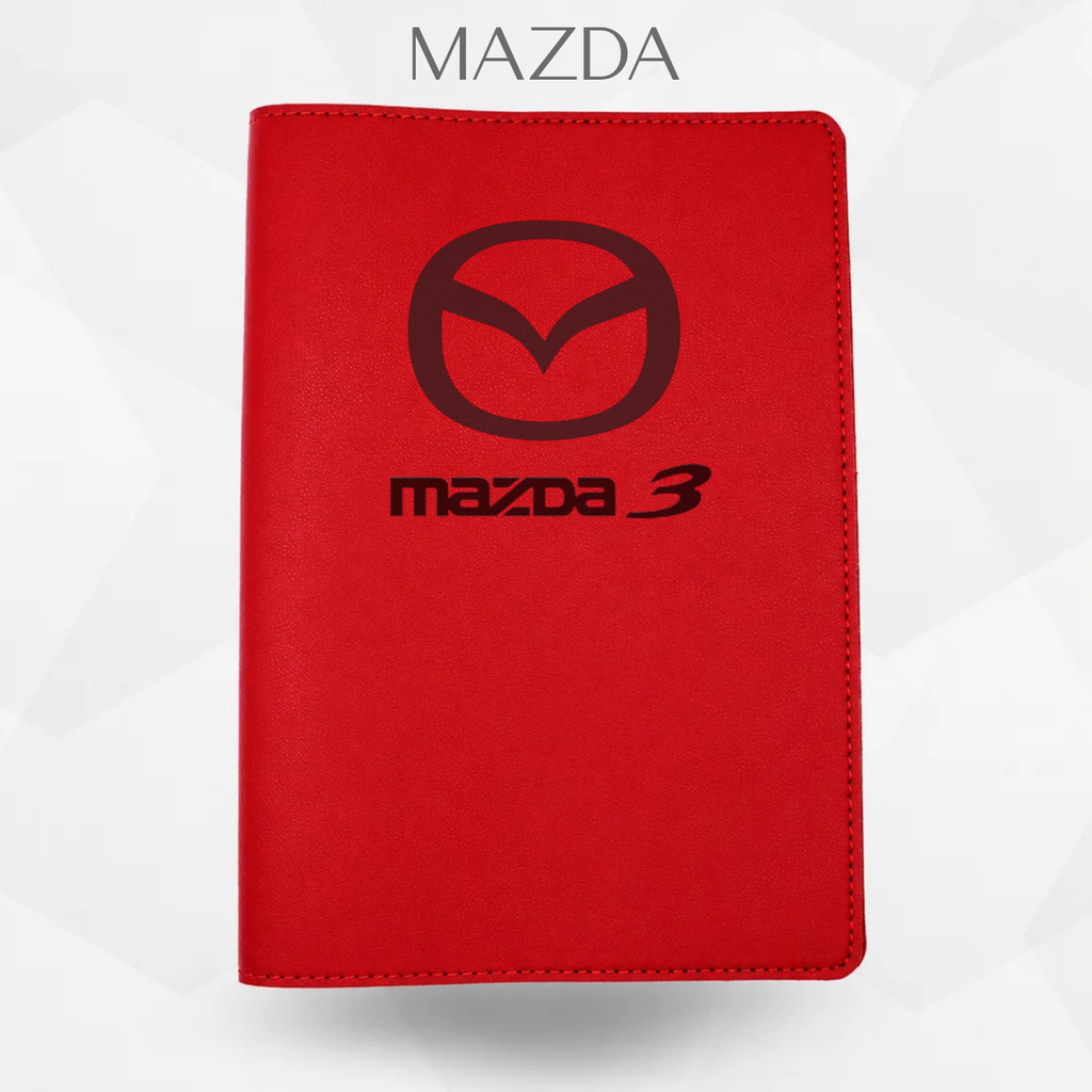 porte document mazda de couleur rouge